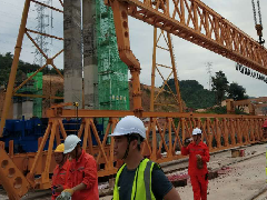 湖北三思科技架橋機安全監(jiān)控系統(tǒng)安裝于馬來西亞吉隆坡SUKE CA4項目